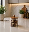 MİEN AKASYA KAPAKLI CAM KAVANOZ