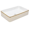 Arvitsa Gold Beyaz Çanak Lavabo 60x35