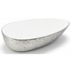 Arvitsa Gümüş Desenli Damla Çanak Lavabo 56x33.5 Cm