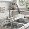 FLEKO Dual Arıtmalı Spiralli Eviye Bataryası İnox