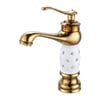 FLEKO Hisar Lavabo Bataryası Gold-Beyaz