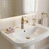 FLEKO Hisar Lavabo Bataryası Gold-Gri