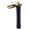 FLEKO Victoria Tall Lavabo Bataryası Gold Siyah