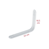 Flore Beyaz Raf Altı L Ayak 16,5×23