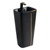 LENA Monoblok Lavabo Siyah-Gold