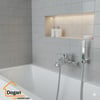 ÜnlüSu Kare Banyo Bataryası Krom