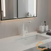 ÜnlüSu Kare Lavabo Bataryası Beyaz