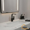 ÜnlüSu Kare Lavabo Bataryası Siyah