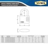 Yuma 30mm Şifreli Asma Kilit 3 Basamaklı