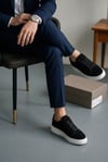 Cem Pekşen Makras Tommy 777 Siyah Süet İçi Dışı Deri Günlük Sneaker