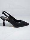 Cem Pekşen Vollex 80 Siyah Kadın Günlük Topuklu Ayakkabı
