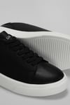 Lufian Tommy Siyah Beyaz Erkek Deri Sneaker
