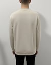 Düz Basic Bisiklet Yaka Sweat -Bej
