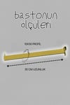10x30 Profile Uyumlu Baston Düz Gold Baston Askılık