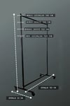 Eteklik Askılık Yükseklik Ayarlı Elbise Askılığı Ayaklı Eşek Askılık