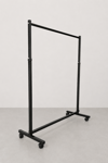 Yükseklik Ayarlı Elbise Askılığı Tekerlekli Konfeksiyon Askılık Ayaklı Eşek Askılık