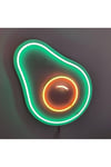 Avokado Figürlü Neon Tabela – Healthy Café & Smoothie Bar LED Dekor