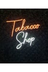 LED Neon “Tabacco Shop” Yazılı Tabela – Turuncu Beyaz Işıklı