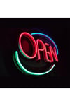 OPEN Yazılı Neon LED Tabela | İşletme Açık Tabelası | Global Tabela