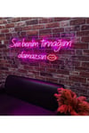 Sen Benim Tırnağım Olamazsın Neon Tabela – Nail Studio & Güzellik Salonu LED Yazı 💋