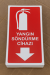 Yangın Söndürme Cihazı Tabelası – İş Güvenliği Yönlendirme Levhası (Foreks / Kompozit)