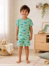 Araba Desenli Şortlu Pijama Takımı