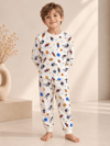Astronot Desenli Kalın Mevsimlik Pijama Takımı (Rahat Kalıp)