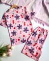 Çiçek Şortlu Pijama Takımı