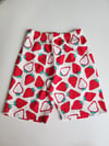 Çilek Desenli Şortlu Pijama Takımı
