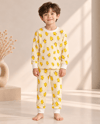 Civciv Desenli Kalın Mevsimlik Pijama Takımı (Rahat Kalıp)
