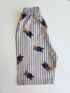 Çizgili Ayı Desenli Şortlu Pijama Takımı