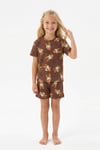 Daisy Desenli Şortlu Pijama Takımı