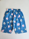 Deniz Kabuğu Desenli Şortlu Pijama Takımı