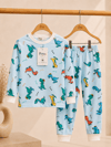 Dino Desenli Kalın Mevsimlik Pijama Takımı