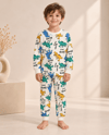 Dinozor Desenli Kalın Mevsimlik Pijama Takımı (Rahat Kalıp)
