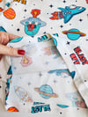 Gezegen Desenli Şortlu Pijama Takımı