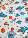 Gezegen Desenli Şortlu Pijama Takımı