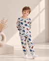 Gri Araba Desenli Kalın Mevsimlik Pijama Takımı (Tam Kalıp)