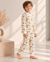 Hayvanat Bahçesi Desenli Kalın Mevsimlik Pijama Takımı (Rahat Kalıp)
