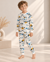 İş Makinası Desenli Kalın Mevsimlik Pijama Takımı (Tam Kalıp)