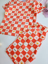 Kare Şortlu Pijama Takımı