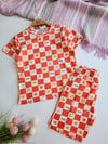 Kare Şortlu Pijama Takımı