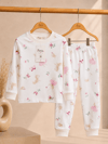 Kedi Desenli Kalın Mevsimlik Pijama Takımı