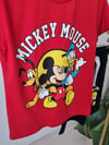 Kırmızı Mickey Mouse Şortlu Takım