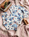 Mavi Traktörlü Polarsız Pijama Takımı