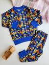 Monster Desenli Mevsimlik Pijama Takımı