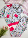 Pandacorn Kışlık İçi Polarlı Pijama Takımı