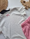 Pembe Şortlu Pijama Takımı