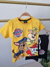 Sarı Paw Patrol Şortlu Takım