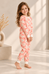 Sevimli Tilki Desenli Kalın Mevsimlik Pijama Takımı (Rahat Kalıp)